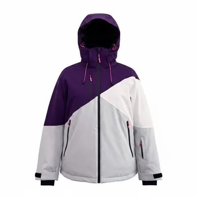 Women Color Block Padded Ski Jacket